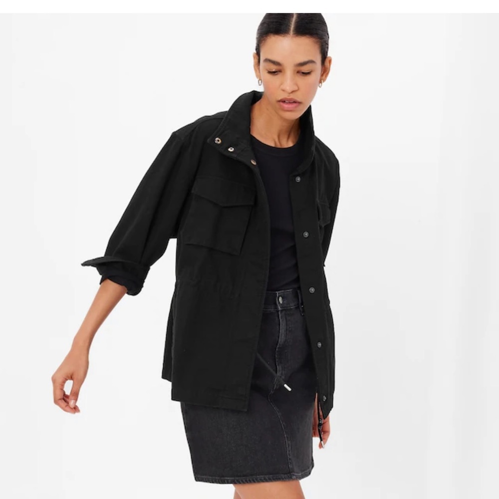 COPY - Black Utility Jacket - only worn once (XL Tall)